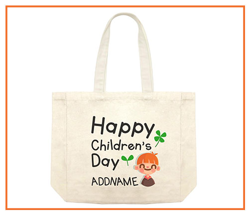 Celebrate Happy Children's Day with Custom Canvas Tote Bags