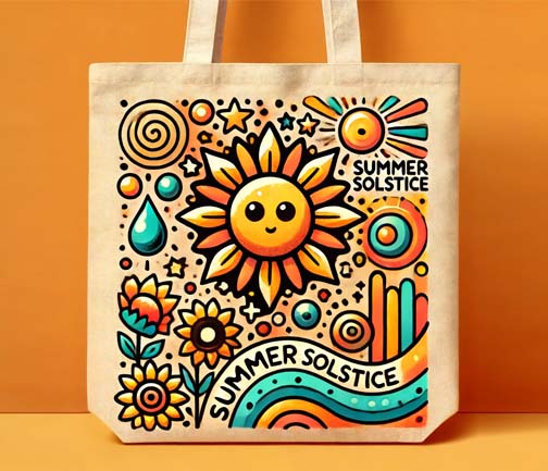 Embrace the Summer Solstice with a Personalized Canvas Tote