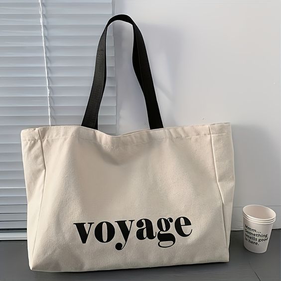 canvas tote bag adjustable shoulder strap