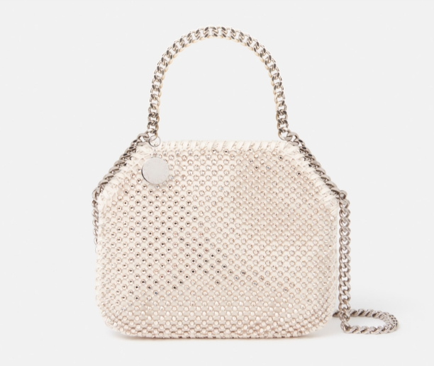 Stella McCartney Falabella Crystal Mesh Mini Tote