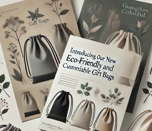 Introducing Our New Eco-Friendly and Customizable Drawstring Gift Bags