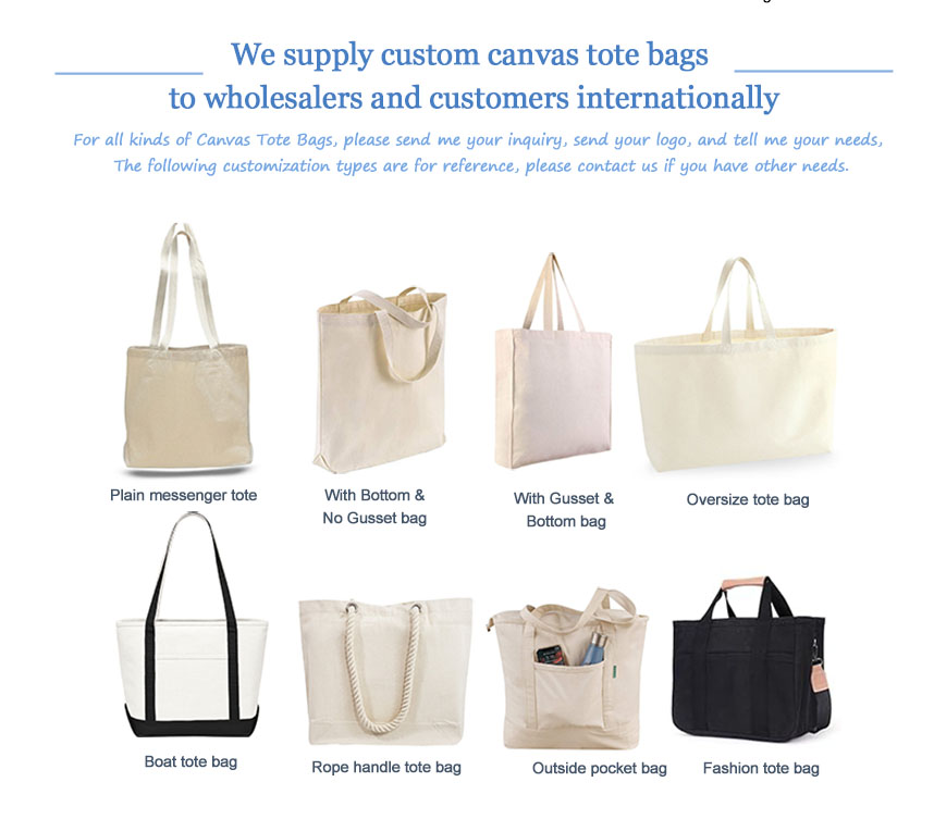 Sustainable Canvas Tote Bags with Custom Designs